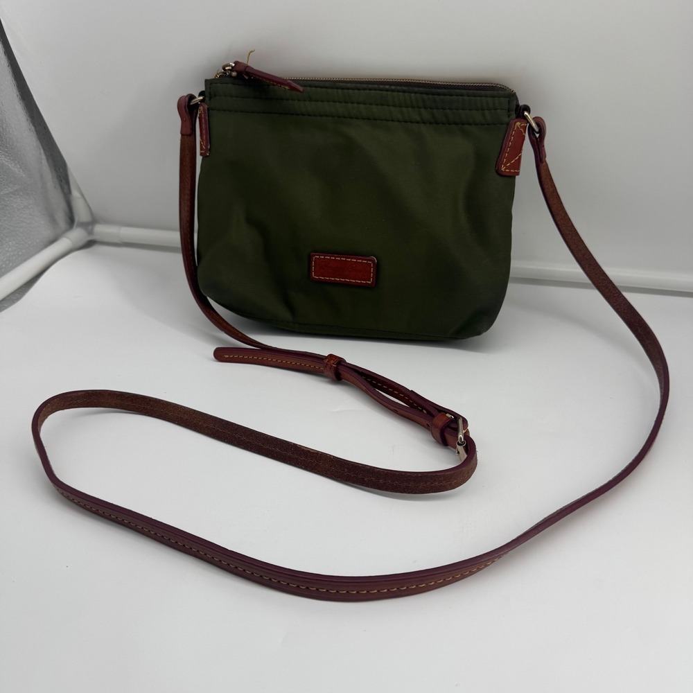 Dooney & Bourke Olive Green Nylon Crossbody Bag